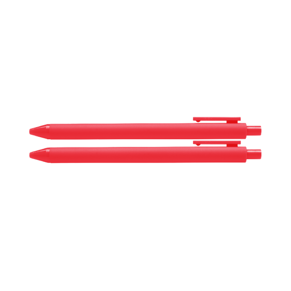 Neon coral jotter pens