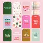 12 different holiday gift tags