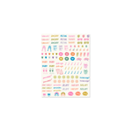 Bright colorful sheet of planner stickers