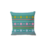 Blue holiday pillow