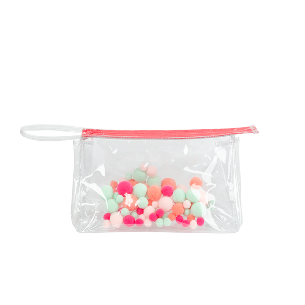 Jetsetter Pom Poms - Travel Cosmetics Pouch 