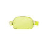 Lime green simple belt bag.