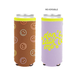 Smiley Reversible Slim Can Holders