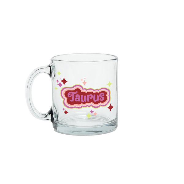 Astrology Clear Glass Mug - Taurus