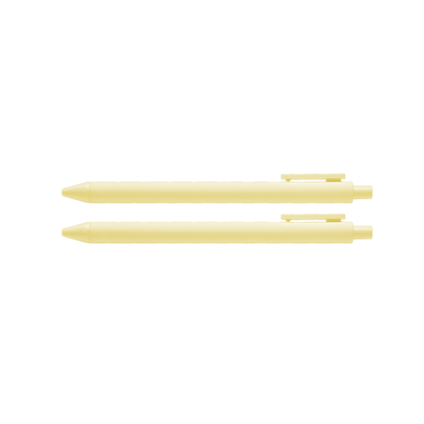 banana-colored jotter pens