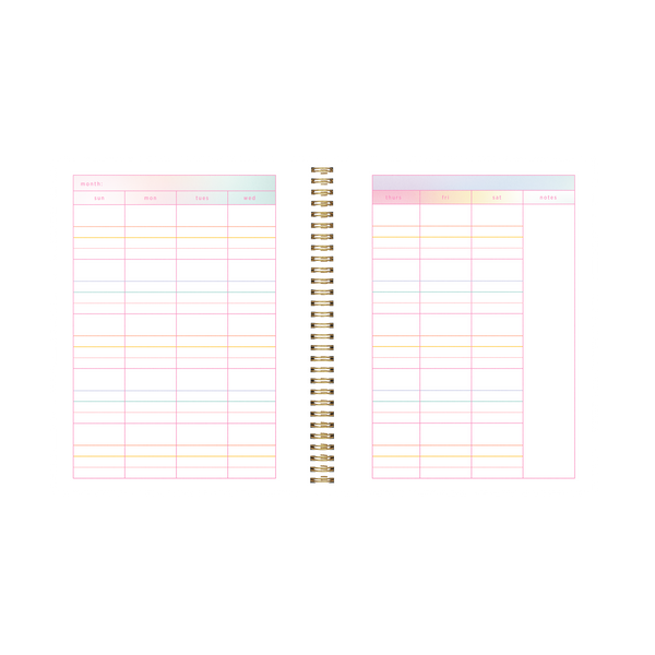 Perpetual Planner - Rainbow Gradient - Talking Out Of Turn